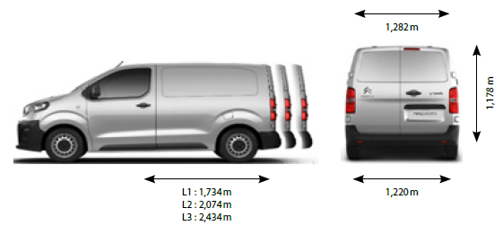 opel vivaro 2019 dimensions